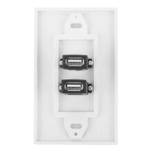 EBTOOLS USB Wall Socket Plate ABS 2.0