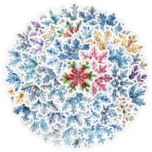 Nordic Christmas Doodle Stickers 50-Pack