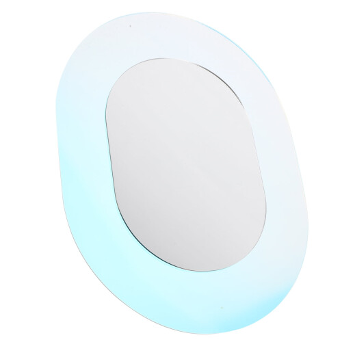 Acrylic Oval Mirror Colorful Wall Mounted Bathroom Mirror