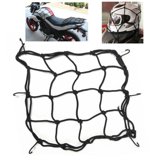 Motorcycle Fuel Tank Net Mesh 30x30 cm Black 2