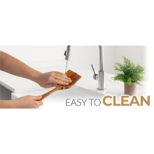 6 Pcs Wooden Cooking Spoons - Real Tree Heat-Resistant,with Comfort Grip - Easy to Clean,Perfect for Non-Stick Cookware