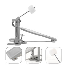 ROSENICE Child Bass Drum Pedal White 1 Piece
