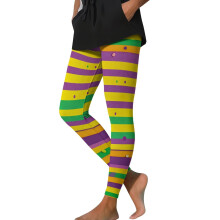 Women's Saint Patrick's Day Leggings with 3D Clover Print