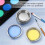 Makeup Palette Stainless Steel Round Tray 12 pcs Silver 3