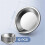 Makeup Palette Stainless Steel Round Tray 12 pcs Silver 4