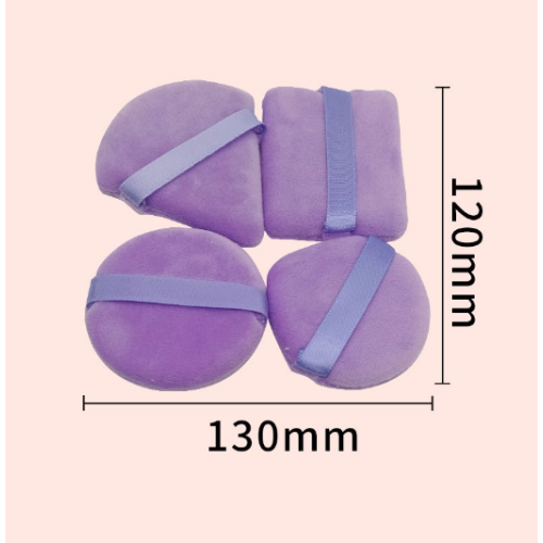 Puderquasten 4er-Pack Violett 1