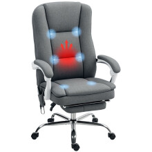 Six-Point Office Massage Chair, with Heat - Grey