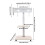 Mobile TV Stand Rollable TV Floor Stand (Adjustable Height 120-128cm) 4