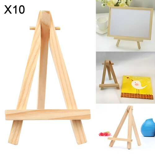 Display Easel Natural Wood Tripod Stand 10 Pack 1