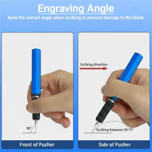 Model Scriber Tool Set with 0.1mm Steel Blade-Precision Panel  Engraving Chisel for Gundam, RG Scale Models
