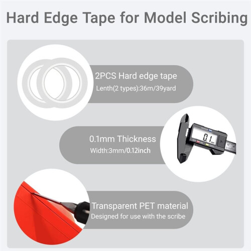 Model Scriber Tool Set with 0.1mm Steel Blade-Precision Panel  Engraving Chisel for Gundam, RG Scale Models 2