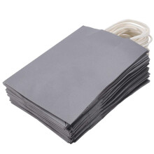 Papiertüten Geschenktüten mit Henkel 10er-Pack Grey