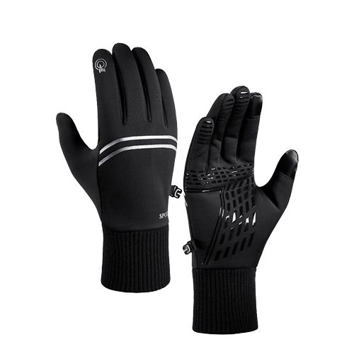 Warme wasserdichte und winddichte Skihandschuhe Black