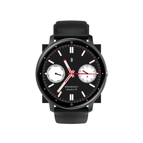 Wasserfeste Smartwatch mit 1,39-Zoll-Touchscreen Black