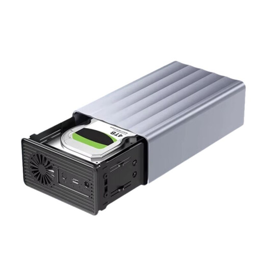 Dual Bay HDD/SSD Case 2.5/3.5 Inch External Hard Drive Enclosure with  Function for PC 42TB US Plug 1