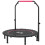 45" Foldable Mini Fitness Trampoline, with Adjustable Foam Handle, Pink 1