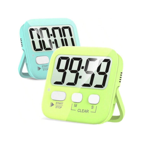 Digital Countdown Timer for Kids with Magnet 2 Pack