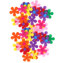 Fabric Plum Supplies Blossom Felt Flowers 100 Pcs