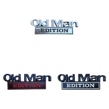 Metal Car Emblem Sticker Old Man Edition 4 pcs