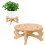 Supporto per Piante da Interno In Bambù e Legno, 2 Pezzi, Supporto per Piante da Interno, Non Richiede Viti, Supporto Stabile per Vasi da Esterno 1