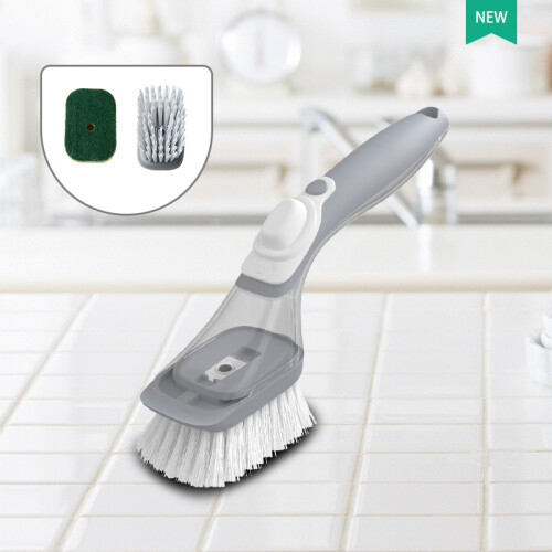 Spülbürste mit integriertem Seifenspender Grey 2