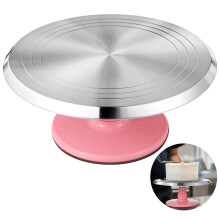 Aluminum Alloy Cake Stand 12 Inch Non-Slip Rotating