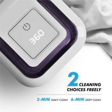 Ultrasonic Retainer Cleaner Machine with 2 Digital Timer, U-V Dental Cleaning Pod with Viewing Port,180ml US Plug