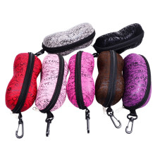 Portable Sunglasses Case with Zip Closure and Hard Shell