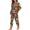 Women's Halloween Skull Mushroom Pajama Set Long Sleeve 4