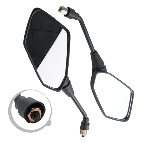 Motorcycle Rear View Side Mirrors 7/8 inch 10MM 8MM