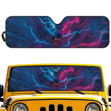 Lightning Wolf Windshield Sun Shade for Jeep Wrangler JL JK