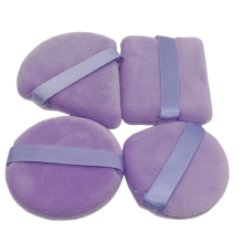 Puderquasten 4er-Pack Violett
