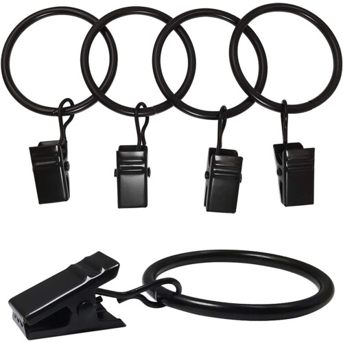 Vorhangringe und -klammern - 20er-Pack  3,5 x 3,2 cm