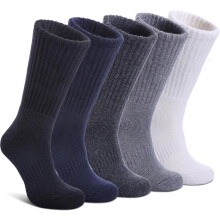 Women's Merino Wool Hiking Socks Thermal Crew 5 Pairs