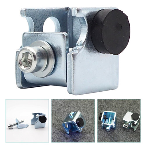 OUNONA white automatic door swing stopper bracket