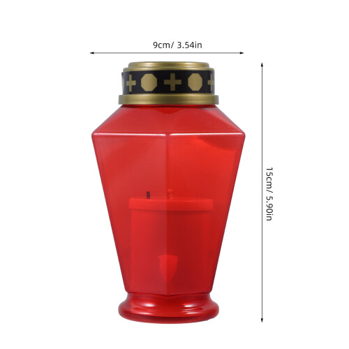 LED Tea Light Candle Red Decorative 12 Pack 1