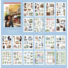 Art Deco Palace Sticker Book Vintage Travel PET Stickers