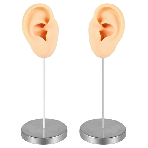 Silicone Ear Mannequin for Piercing Training Left and Right