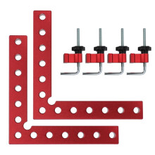 90Degree Positioning Squares,Right Angle Clamps 5.5inch X 5.5inch Aluminum Alloy for Woodworking Picture Frames,Cabinets