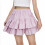 Girls Solid Elastic Waist Tiered Ruffle Bubble Skirt 2