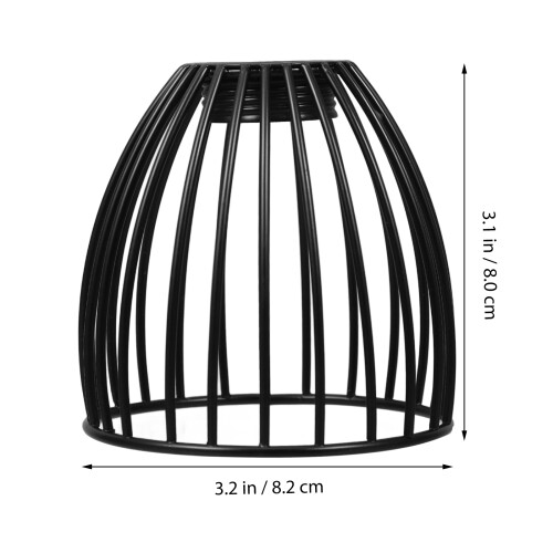Black Drum Lamp Shade with Wire Frame 1 Pack 1