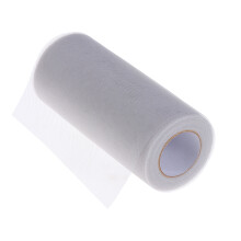 Light Grey Tulle Fabric for Crafts and Tutu Skirts
