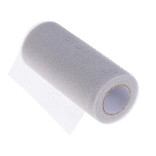 Light Grey Tulle Fabric for Crafts and Tutu Skirts