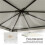 3 x 3 m Replacement Gazebo Canopy - Cream White 6