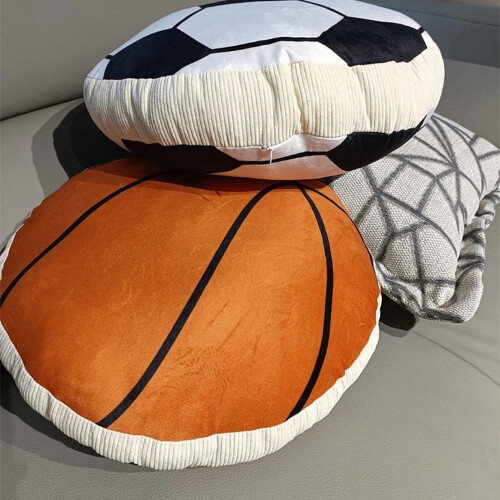 Plush Soccer Ball Pillow Soft Stuffed Cushion 1 Pc 2