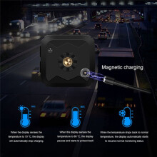 Motorrad-TPMS-Reifendruckkontrollsystem, LCD-Display, Magnetische Aufladung mit Internen Drucksensoren