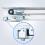OUNONA white automatic door swing stopper bracket 2