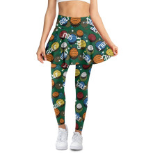 Women's Star-Print Golf Skort with Leggings XS