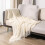 Knitted Tweed Throw Blanket 68x50 inches 5