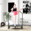 45" Foldable Mini Fitness Trampoline, with Adjustable Foam Handle, Pink 3